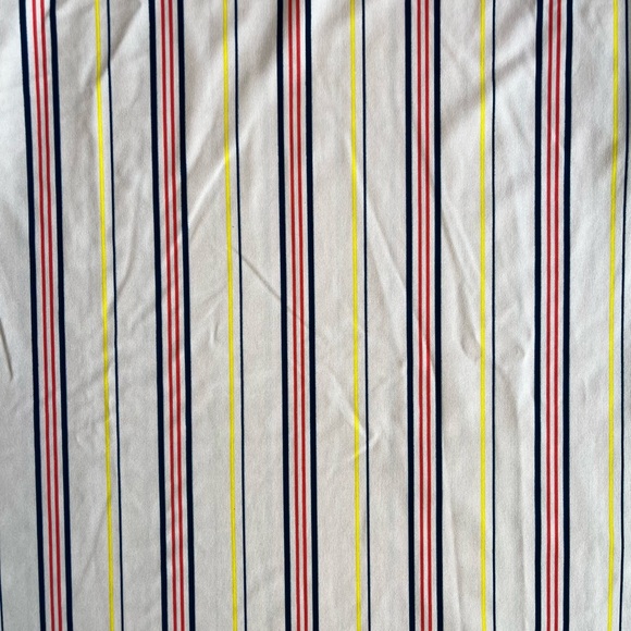 LuLaRoe Marly Short Sleeve Multicolor Striped Knee Length Midi Dress Size Small - Picture 7 of 11